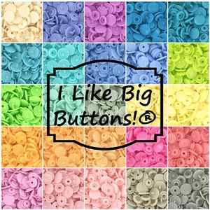 KAM Snaps: 25 Colors LIGHT/MIDS COMBO Size 20 T5 Plastic Snap Buttons No Sew DIY - Picture 1 of 12