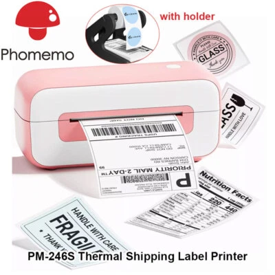 Phomemo Shipping Label Printer 4x6 Thermal Barcode USB Maker UPS USPS package - Image 1 of 4