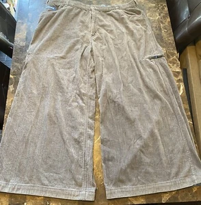 Rare Vintage Sindrom Wide Leg 19” Corduroy Rave Skate Pants Size 42 Jnco style - Picture 1 of 11