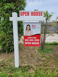 Letreros de bienes raíces ACM, ACP, letrero de venta, letrero de casa abierta, letrero de agente inmobiliario - Imagen 1 de 16