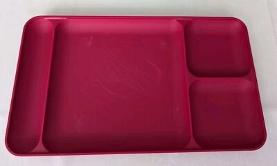 Tupperware Serviertablett,große Platte,Teller,Picknick,Camping,brombeer,gebr,rar - Bild 1 von 4