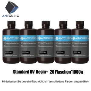 20 bouteilles 1000 g résine UV ANYCUBIC 405nm pour imprimante 3D résine résine LCD 4/6/7K - Photo 1/10