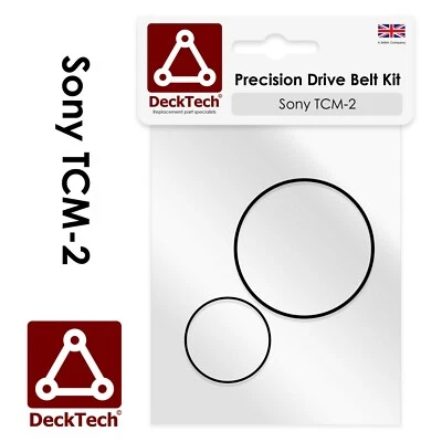 DeckTech™ Replacement Belt Kit for Sony Cassette Player TCM-2 TCM2 Drive Belts