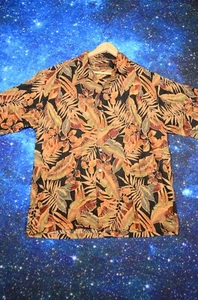 Tori Richard Hemd Baumwolle Rasen Herren XL Mehrfarbig Blumen Hawaii Kurzarm - Bild 1 von 8