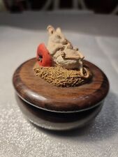Cute Mouse Fast Asleep in Apple Core, Country Artists UK Collectable Figurine 26