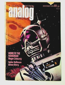 Analog Science Fiction and Fact November 1975 Zelazny Oberg - Imagen 1 de 2