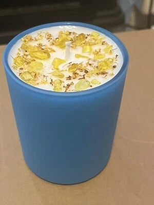 “Handmade 6oz Lemongrass&Grauitfruit Soy Wax Candle - Aromatherapy & Cozy Scent” - Image 1 of 4