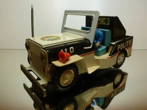 ICHIKO JAPAN TIN TOY - JEEP CJ5 CJ7 POLITIE - POLICE - GOOD CONDITION  - Picture 1 of 10