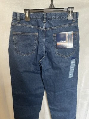 Vintage Basic Editions Relaxed Fit Straight Leg Mens 31 X 32 Blue Jeans NWT - Image 1 of 3