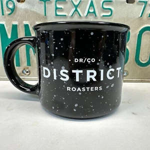 DR/CO DISTRICT ROASTERS Coffee Mug Campfire Mug Black - Picture 1 of 4