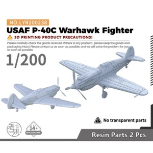 Yao's Studio LYR200238 1/200 Military Model Kit USAF P-40C Warhawk Fighter - Picture 1 of 4