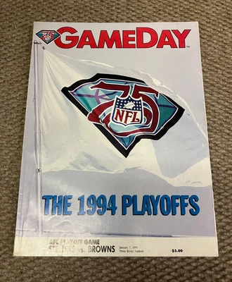Pittsburgh Steelers, Jan 7, 1994, AFC Playoff Game Program, Cleveland Browns - Image 1 of 4