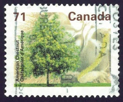 Árvores frutíferas Canadá sc#1370: castanha americana, perfeito. 13.1, Usado - Imagem 1 de 2