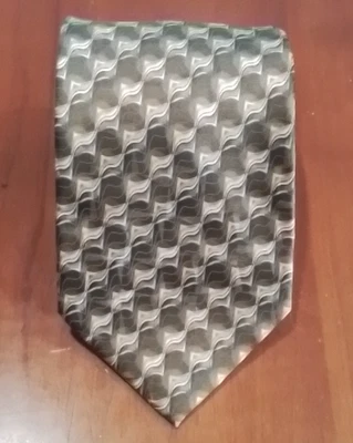 Corbata abstracta verde Carlos Devenezia 100 % seda 60L 4W T-2 Foto 1 de 4