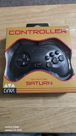 CirKa Controller For Saturn Black For Sega Saturn Vintage Brand New (Sealed)