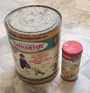 Vintage Can Wood CLASSIC TINKERTOY ULTRA CONSTRUCTION 2 Sets - Picture 1 of 7