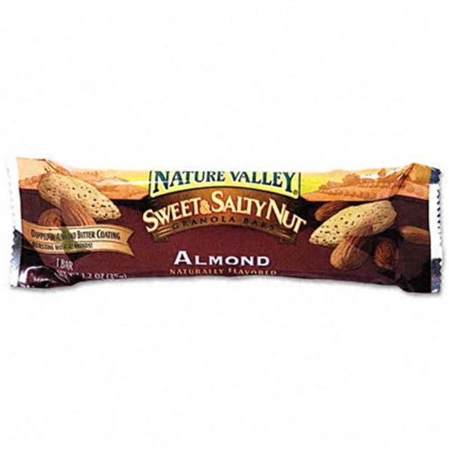 Advantus SN42068 Nature Valley barras de granola cereais amêndoa noz doce e salgada 1... - Imagem 1 de 1