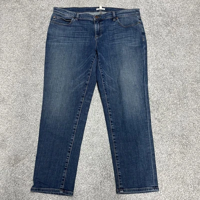 Eileen Fisher Jeans Women’s Size 14 Petite 14P Blue Denim Organic Cotton Stretch - Image 1 of 4