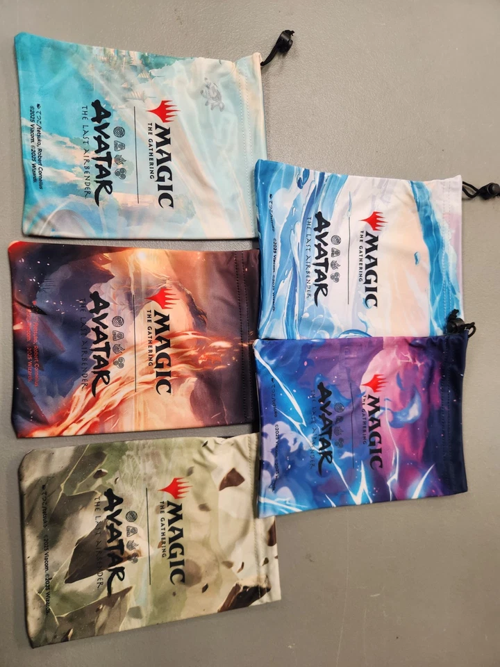 Juego de 5 bolsas de dados Avatar: The Last Airbender promoción de prelanzamiento Magic the Gathering Foto 1 de 1