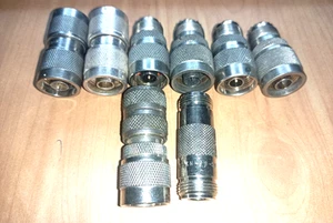 Ham Radio 8 PCS Mix Type N to Type N Male and Female Used - Zdjęcie 1 z 2