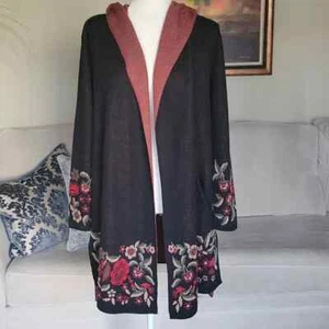 Maxsport Women's Long Floral Cardigan Size S - Picture 1 of 10