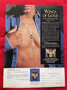 Pubblicità vintage 1993 per ali d'oro pendente stampa pubblicità - Foto 1 di 7