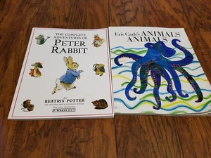 Lot of 2 Children's books, Complete Peter Rabbit, Eric Carle's Animals - Picture 1 of 1