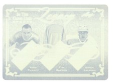 King Clancy Tim Horton Borje Salming 2019-20 Leaf in the Game Printing Plate 1/1