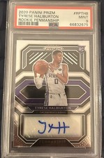2020-21 Panini Prizm - Rookie Penmanship Prizm #RP-THB Tyrese Haliburton
