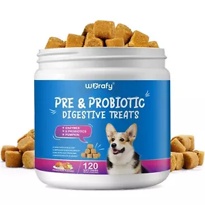 Daily PRE PROBIOTICS Food Treats Chews FOR DOG HEALTHY DIGESTION GUT SUPPORT - Picture 1 of 14