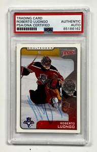 Roberto Luongo Signed 2001 NHL Florida Panthers Card With PSA/DNA Slab COA - Picture 1 of 2