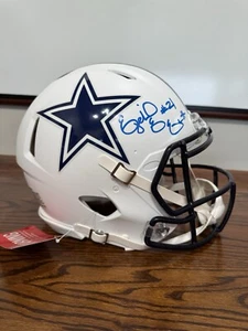 Ezekiel Elliott Signed Dallas Cowboys Fullsize Authentic Helmet Beckett  - Picture 1 of 6