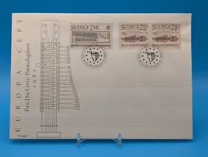 Postal History Sweden FDC #1532-1533 Europa music instruments Fleetwood 1985 - Picture 1 of 5