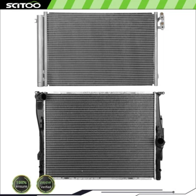 Radiador de coche y condensador de aire acondicionado para BMW 128i 2009-2011 3,0 L 3443 2882 Foto 1 de 4