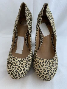 Gianni Bini hochhackige Damen-Pumps Plateau Gepardenmuster Größe 7M - Bild 1 von 11