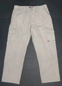 Tru Spec Tactical Cargo Pants Khaki Mens 36" X 30" EUC Duty Gear Tac Zip Fly - Picture 1 of 10