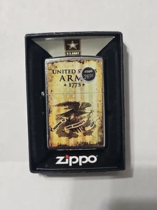 UNITED STATES ARMY 1775/ ZIPPO LIGHTER STREET / NEW IN BOX & FREE USA SHIPPING - Picture 1 of 2