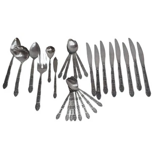 Vintage Oneida Madrid NO BLACK Community Stainless Steel Flatware Set 27 Pieces - Picture 1 of 8