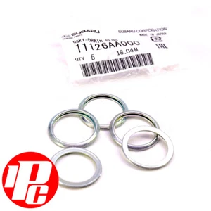 5 x GENUINE Sump Plug Washers Fits Subaru Impreza Forester Legacy 11126AA000 - Picture 1 of 1