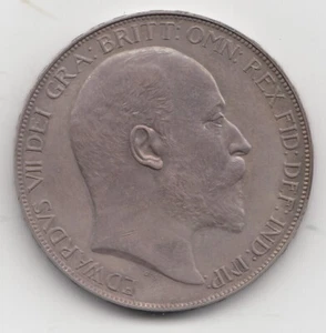 Very Rare Edward VII 1902 Matt Proof Silver Crown 5/- - Picture 1 of 2