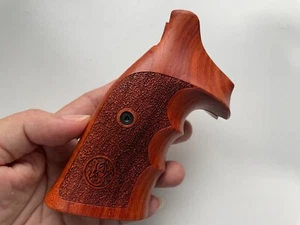 New Hardwood Grip For S&W K/L Frame Square Butt and Finger Groove#02 - Picture 1 of 6