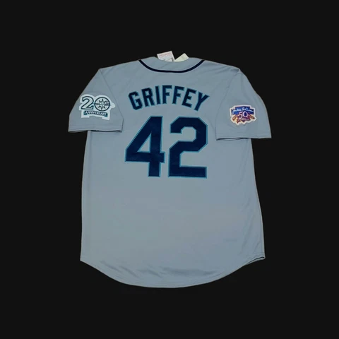 Ken Griffey Jr Jersey Seattle Mariners 1997 Jackie Robinson Edition #42 NEW🎁 Cover