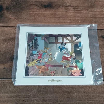 Impresión vintage de Walt Disney World Blancanieves y siete enanitos 1937 Foto 1 de 3