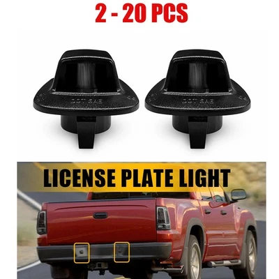 2-20 piezas para Dodge Dakota/Mitsubishi Raider/Ram negro matrícula luz carcasa Foto 1 de 4