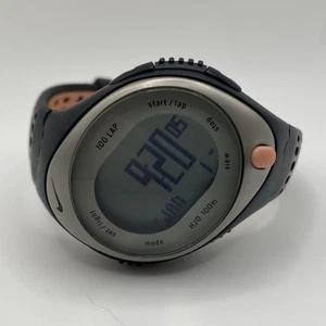Nike Triax 100 Lap Running Watch Black/Pink Digital, Womens WR0126 New Battery - Picture 1 of 8