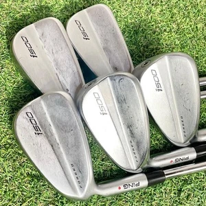PING i500 Iron Set Lefty 5pcs 6-9,W Zelos 8 Steel Flex Stiff Left-Handed Red Dot - Picture 1 of 10