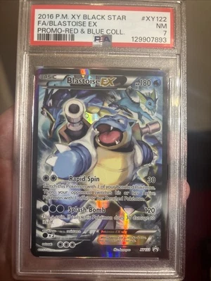 2016 POKEMON XY BLACK STAR PROMO BLASTOISE EX #XY122 PSA 7 NM - Image 1 of 3