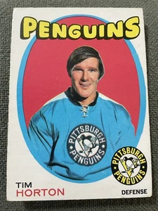 1971-72 O-Pee-Chee Set-Break #186 Tim Horton - Bild 1 von 2