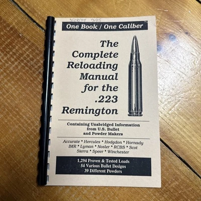 El manual completo de recarga para el .223 Remington Foto 1 de 3