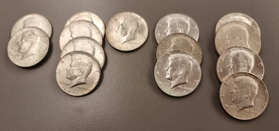 14 Monete in Argento, 1/2 Dollaro Stati Uniti d'America, ottime condizioni. - Immagine 1 di 4